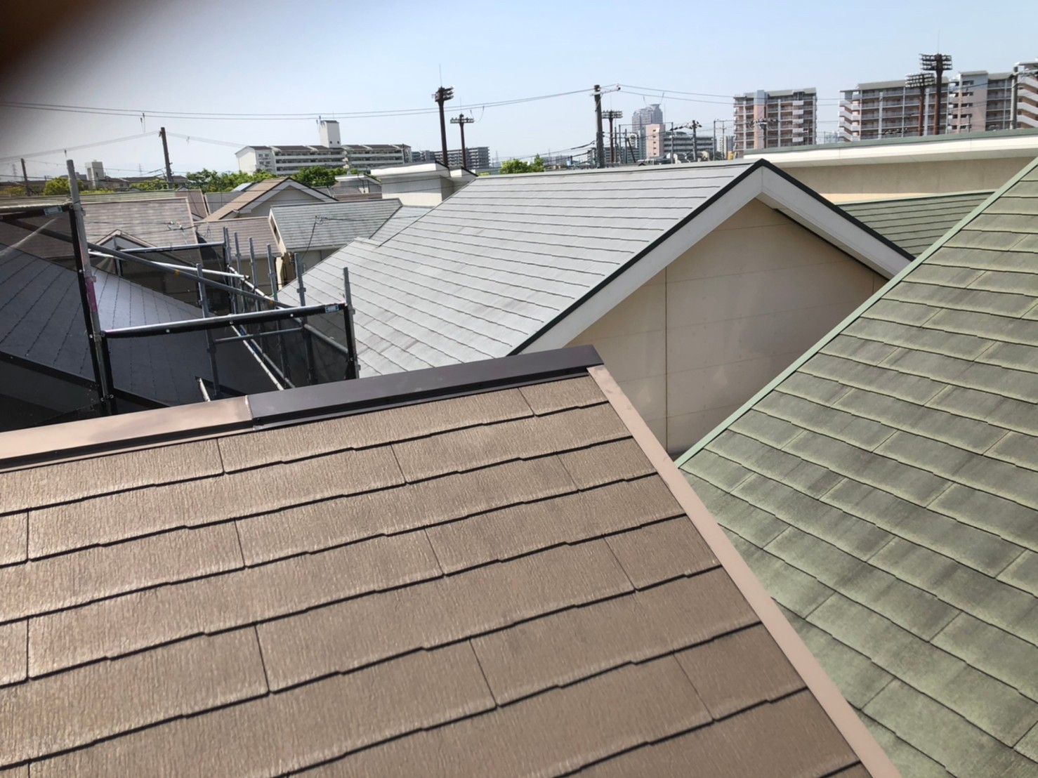 棟板金一本交換茶色